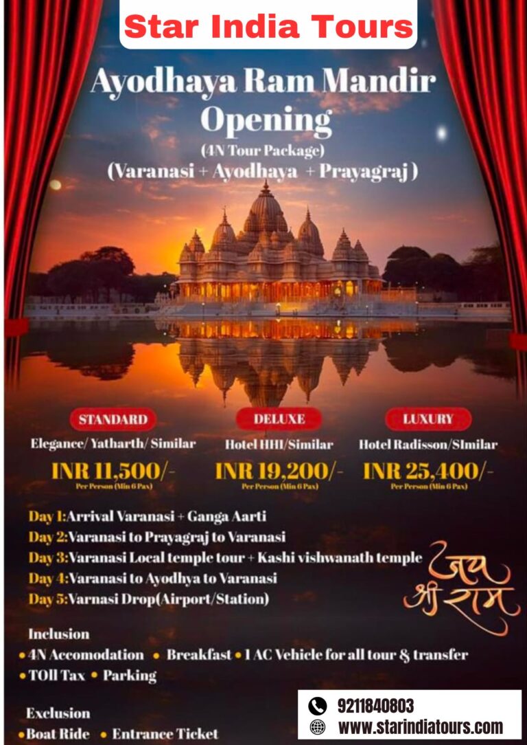 Spiritual Odyssey through Ayodhya, Varanasi, and Prayagraj