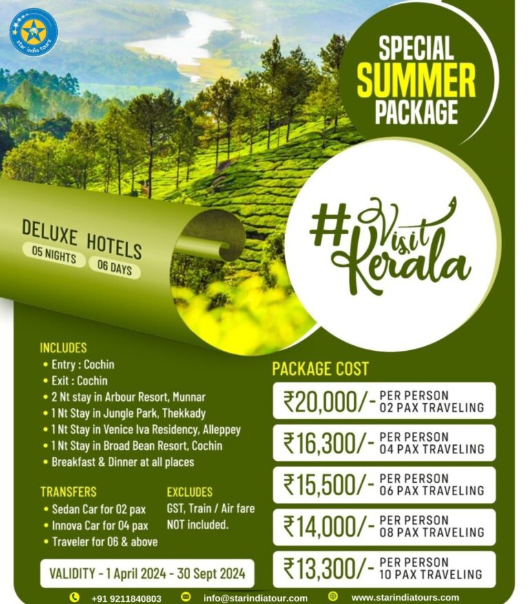 Rememberable Summer Package by Star India Tours