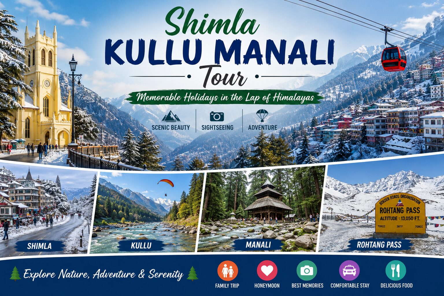 Shimla Kullu Manali Tour